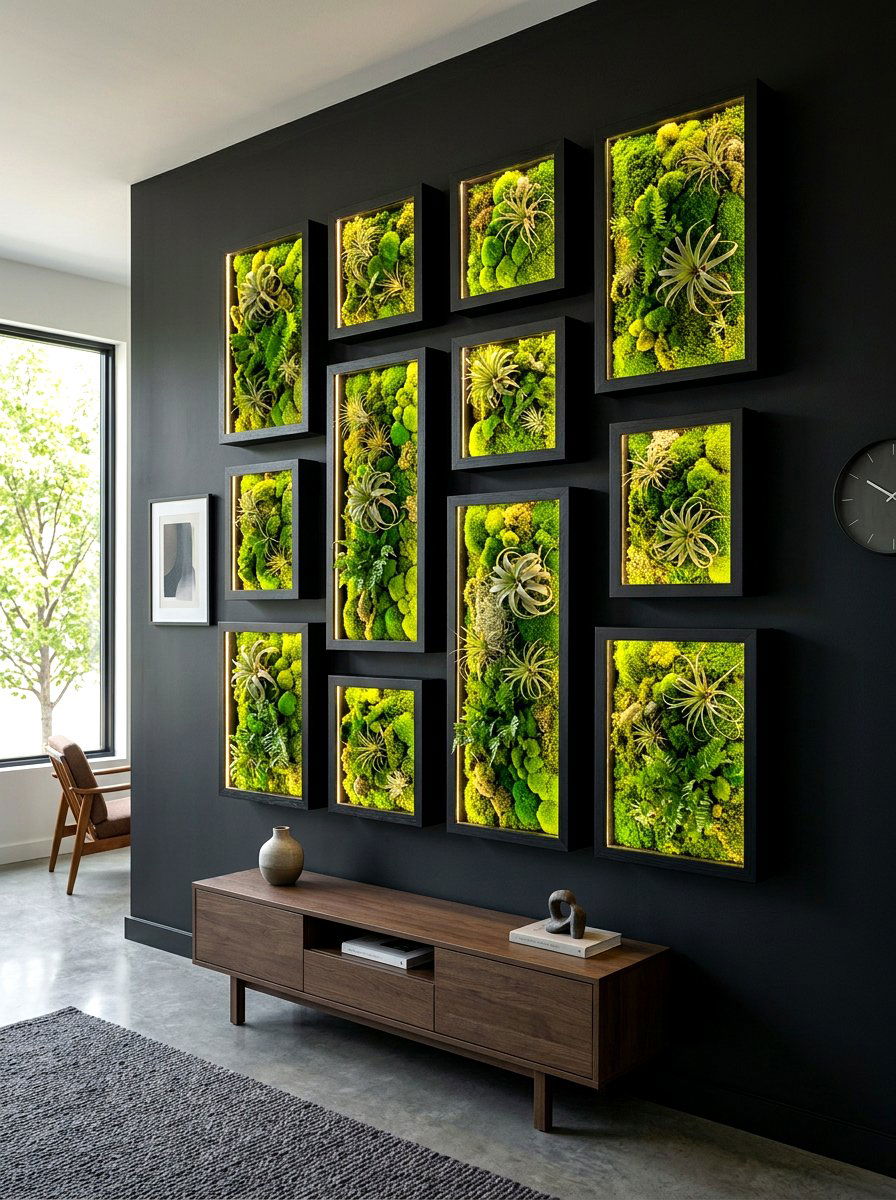 Shadow Box Vertical Garden - 30 indoor vertical garden ideas