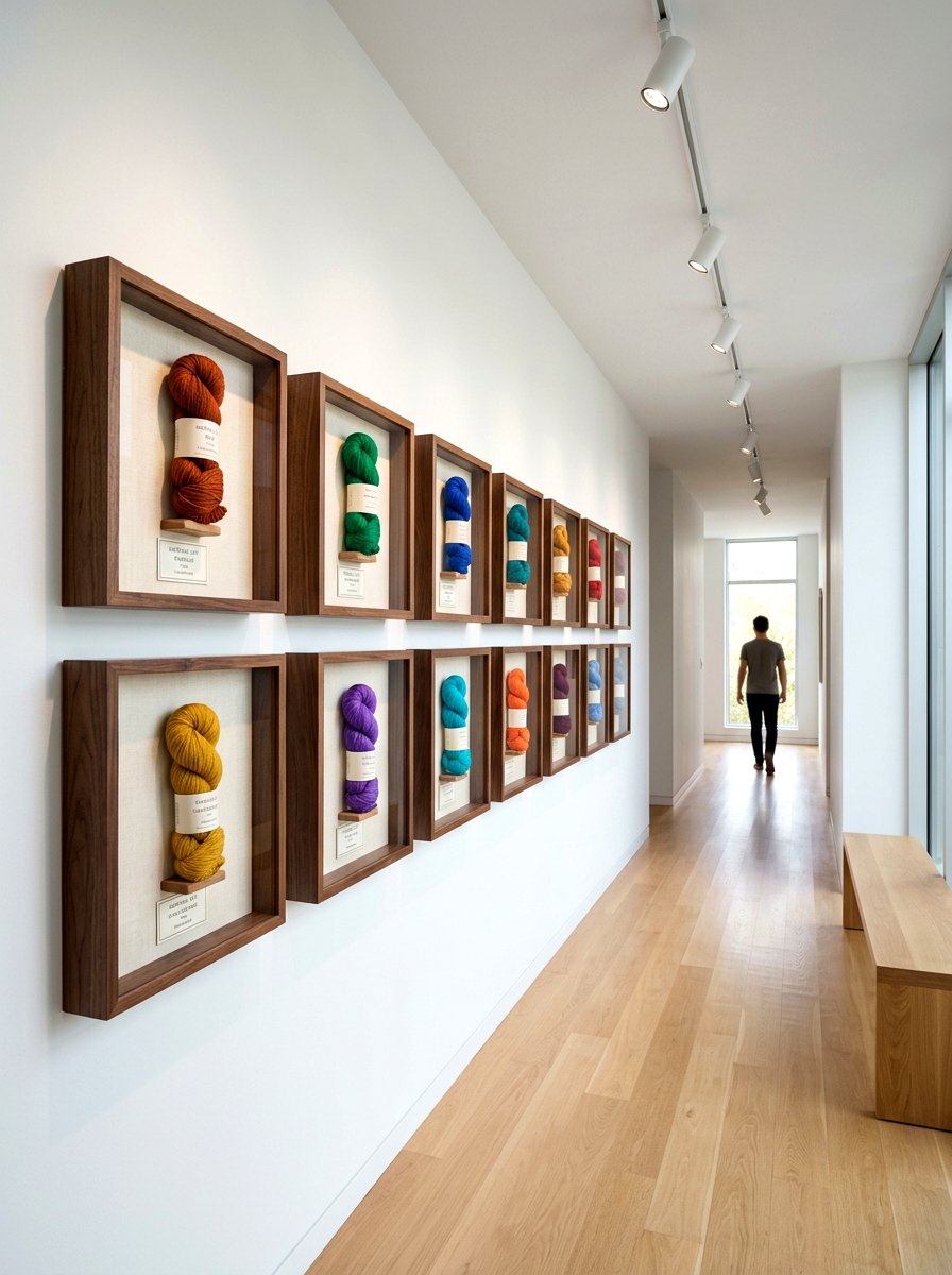 Shadow box frames - 30 yarn storage ideas