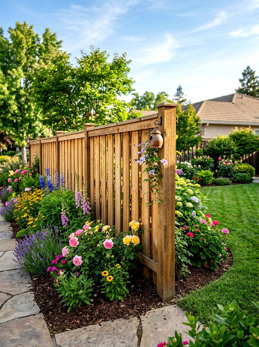 Shadowbox Wood Fence - 30 wooden fence ideas