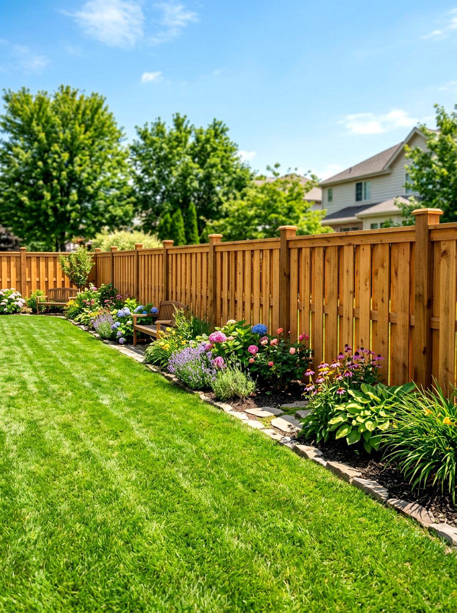 Shadowbox Wood Fence - 30 decorative fence ideas