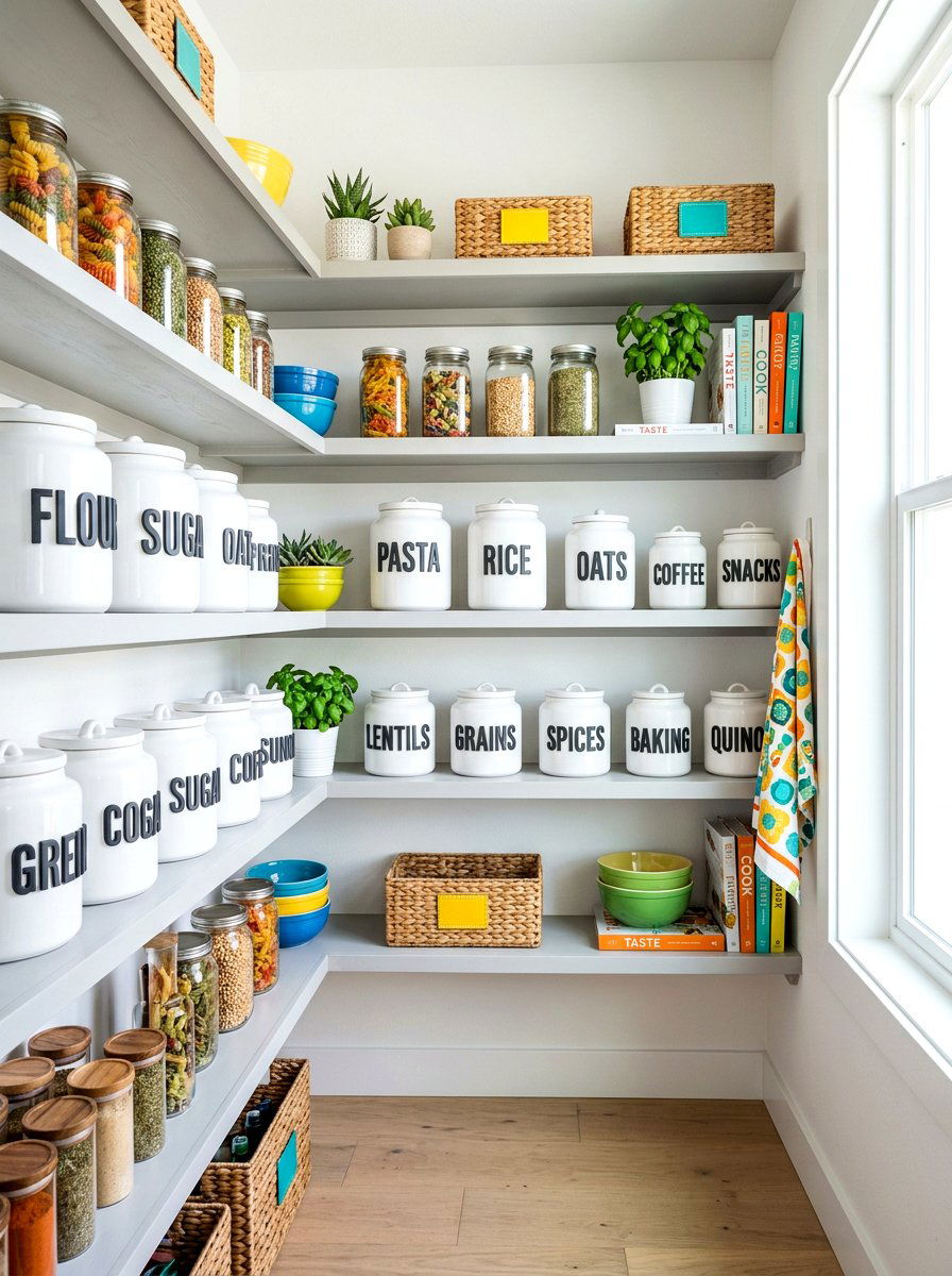 Shadowed 3D Pantry Lettering - 30 pantry labels luxury ideas