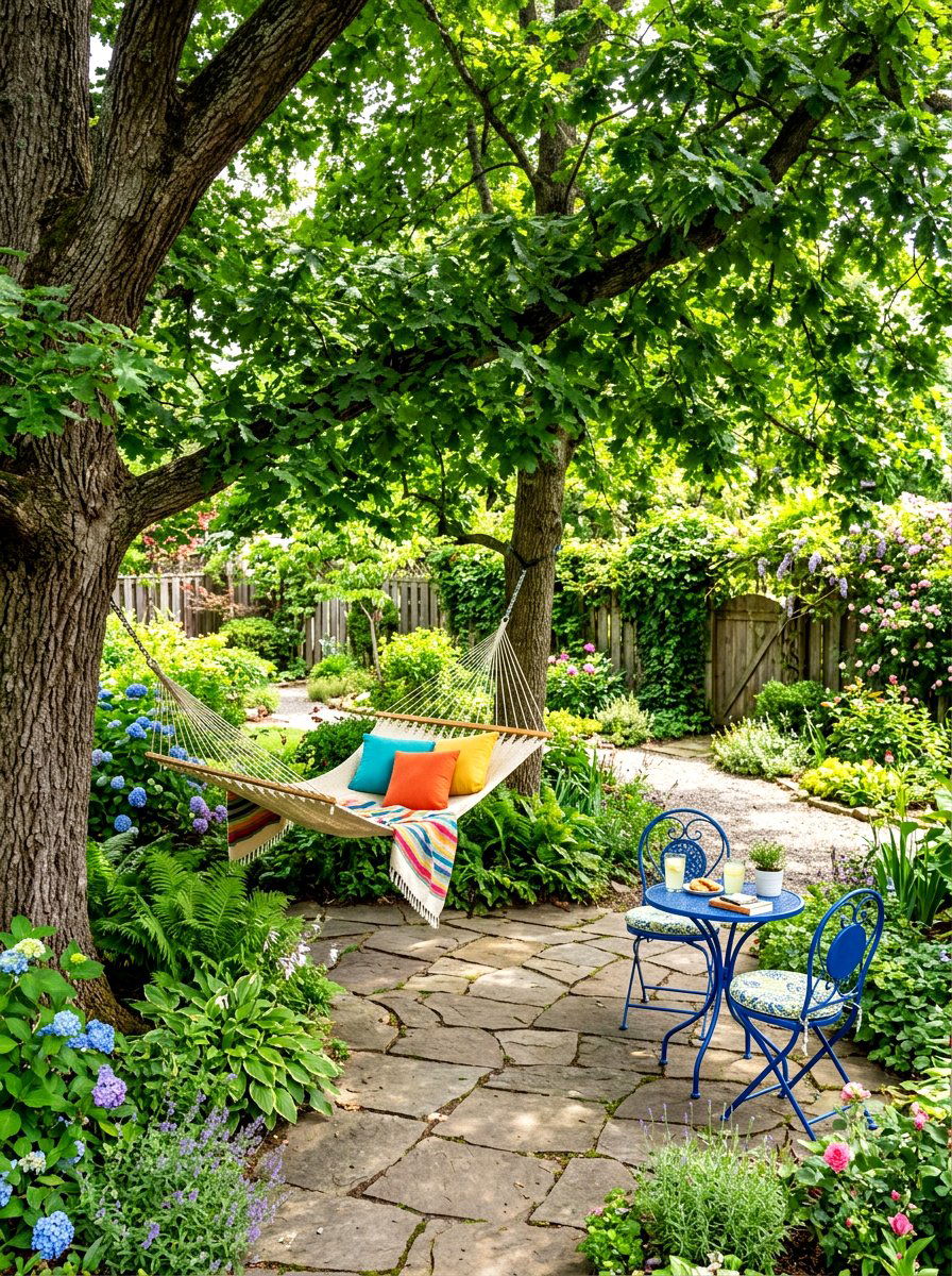 Shady Backyard Retreat - 30 backyard garden ideas