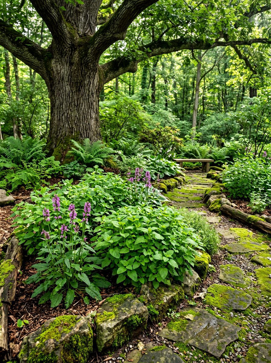 Shady Herb Patch - 30 medicinal herb garden ideas