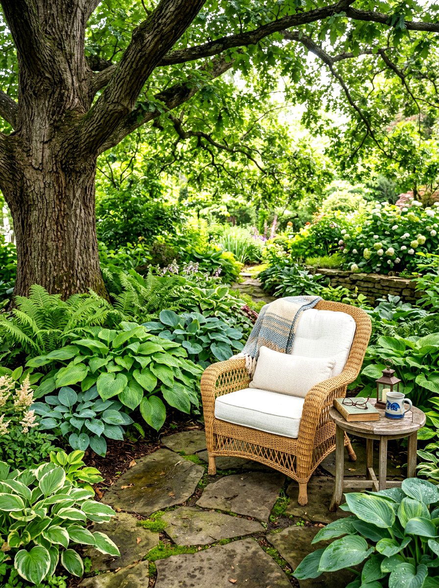Shady Reading Corner - 30 cottage backyard ideas