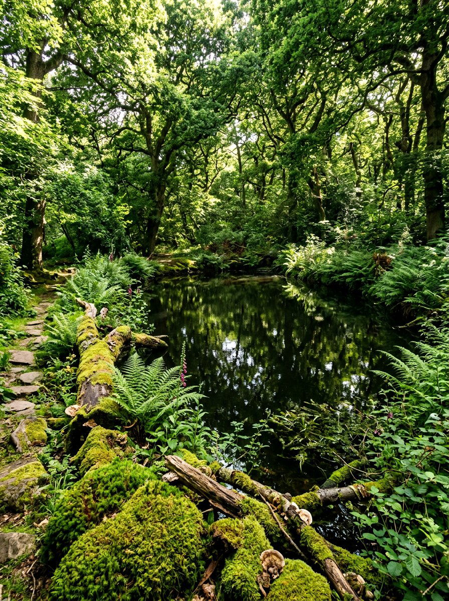 Shady Wood Pond - 30 frog pond ideas