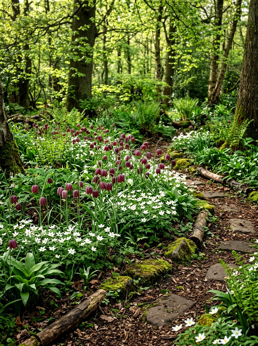 Shady garden bulb mix - 30 bulb layer planting ideas