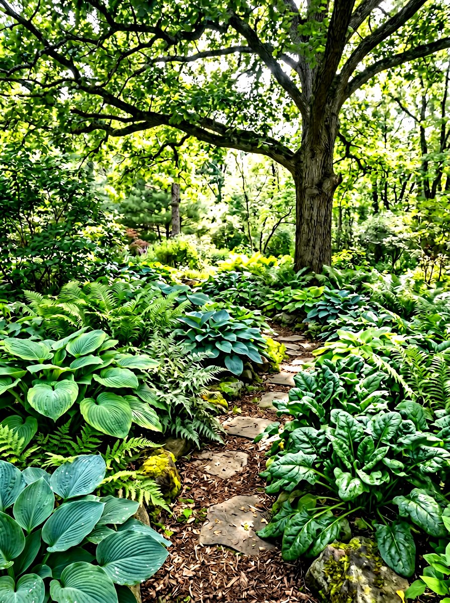 Shady leaf garden - 30 salad garden ideas