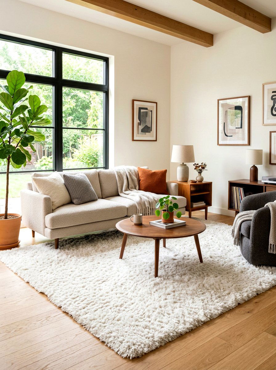 Shag Rug Living Room - 30 living room rug ideas