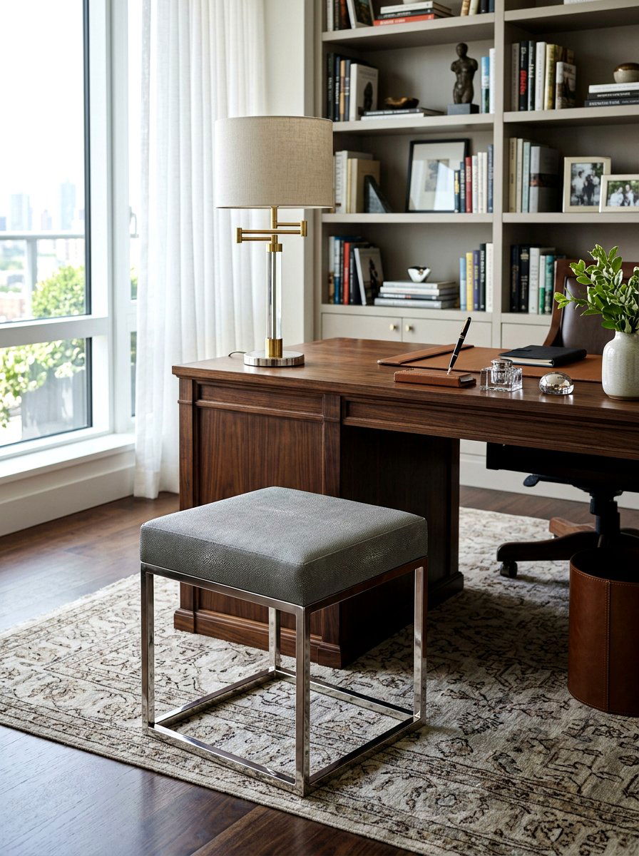Shagreen Stool - 30 accent stool ideas