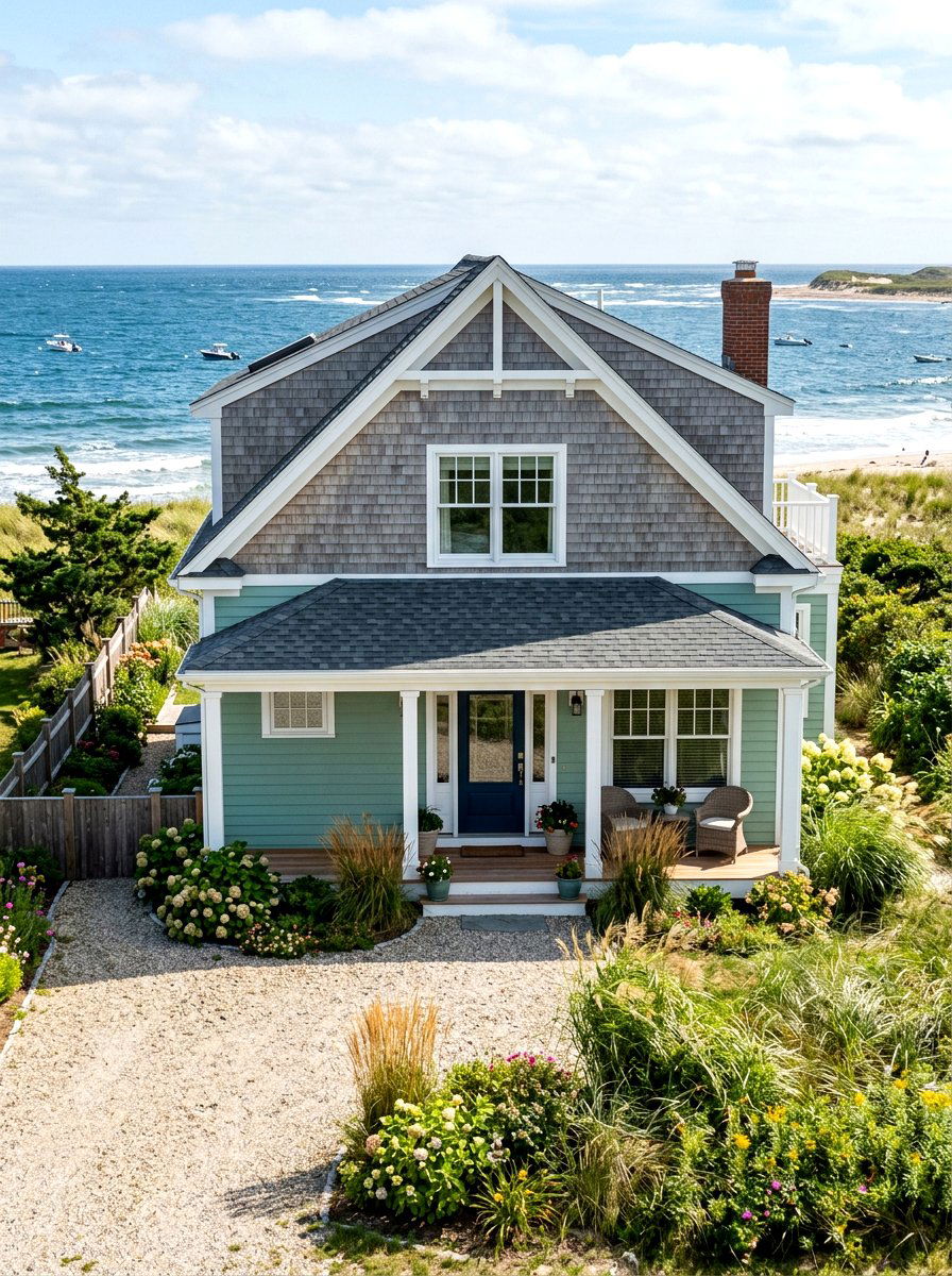 Shake Siding Contrast - 30 gable accent ideas