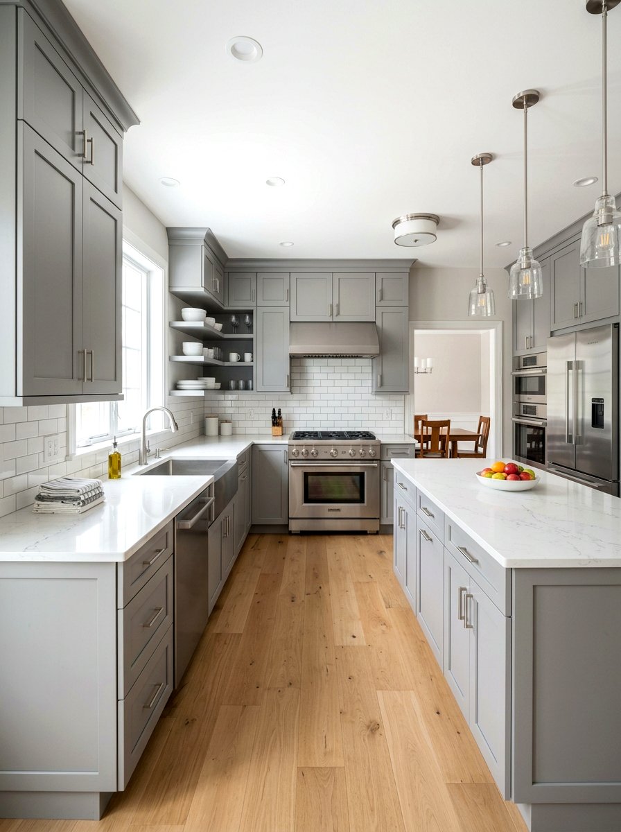 Shaker Cabinet Kitchen - 30 bakery style kitchen ideas