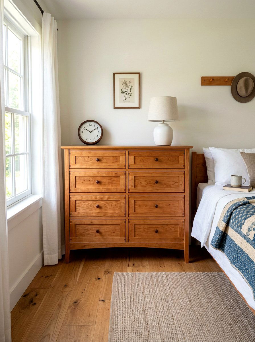 Shaker Dresser - 30 guest room dresser ideas