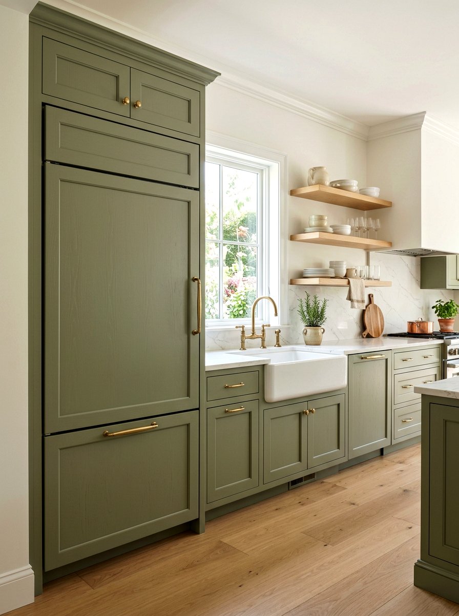 Shaker Style Appliance Panel - 30 hidden fridge ideas