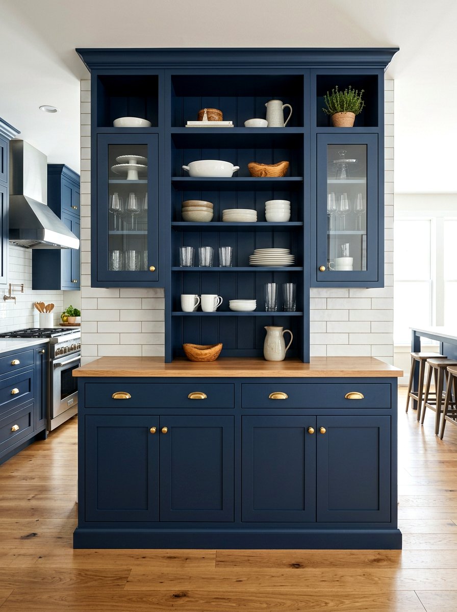 Shaker Style Kitchen Hutch - 30 hutch kitchen storage ideas