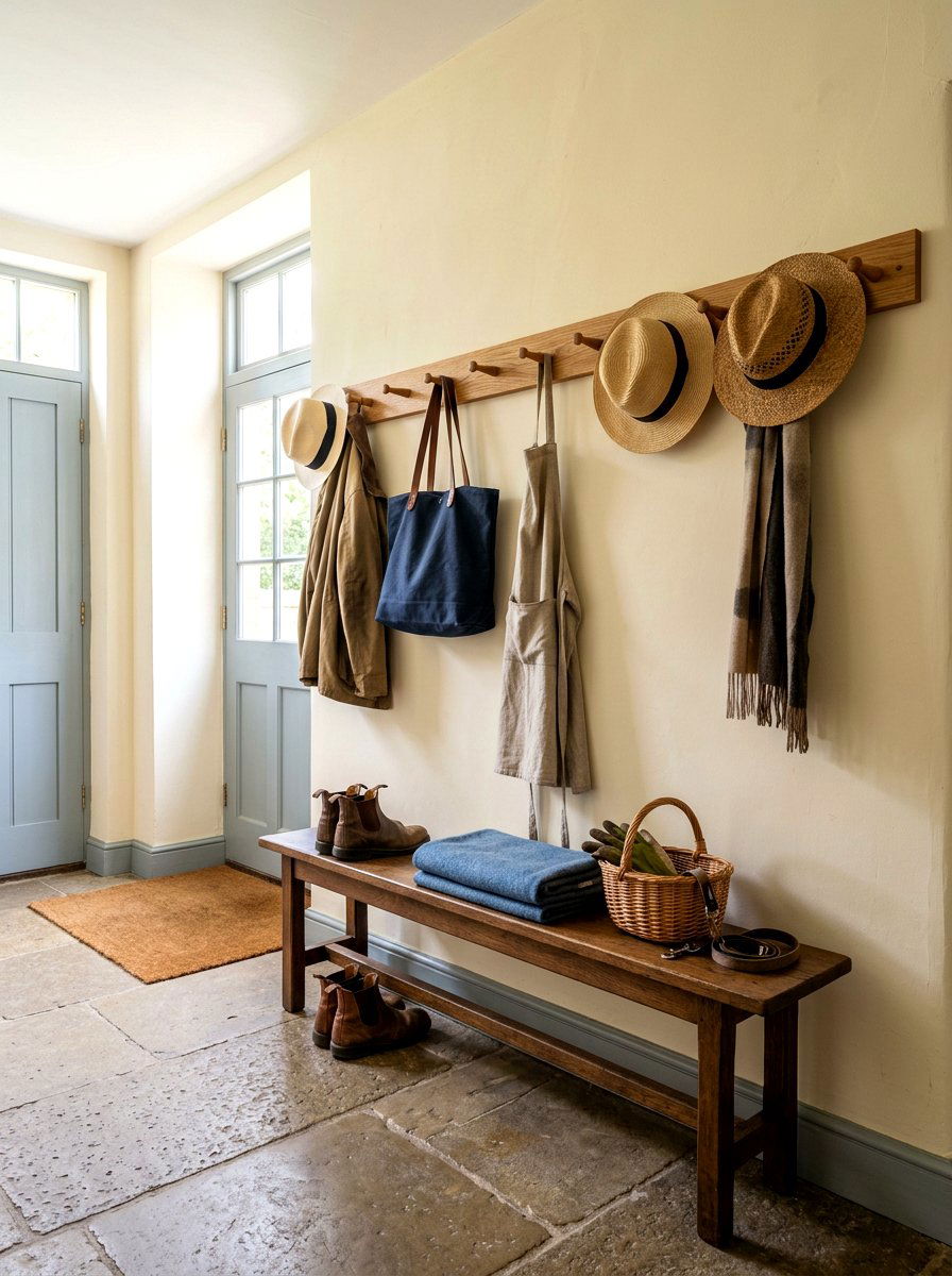Shaker Style Peg Rail - 30 coat rack ideas