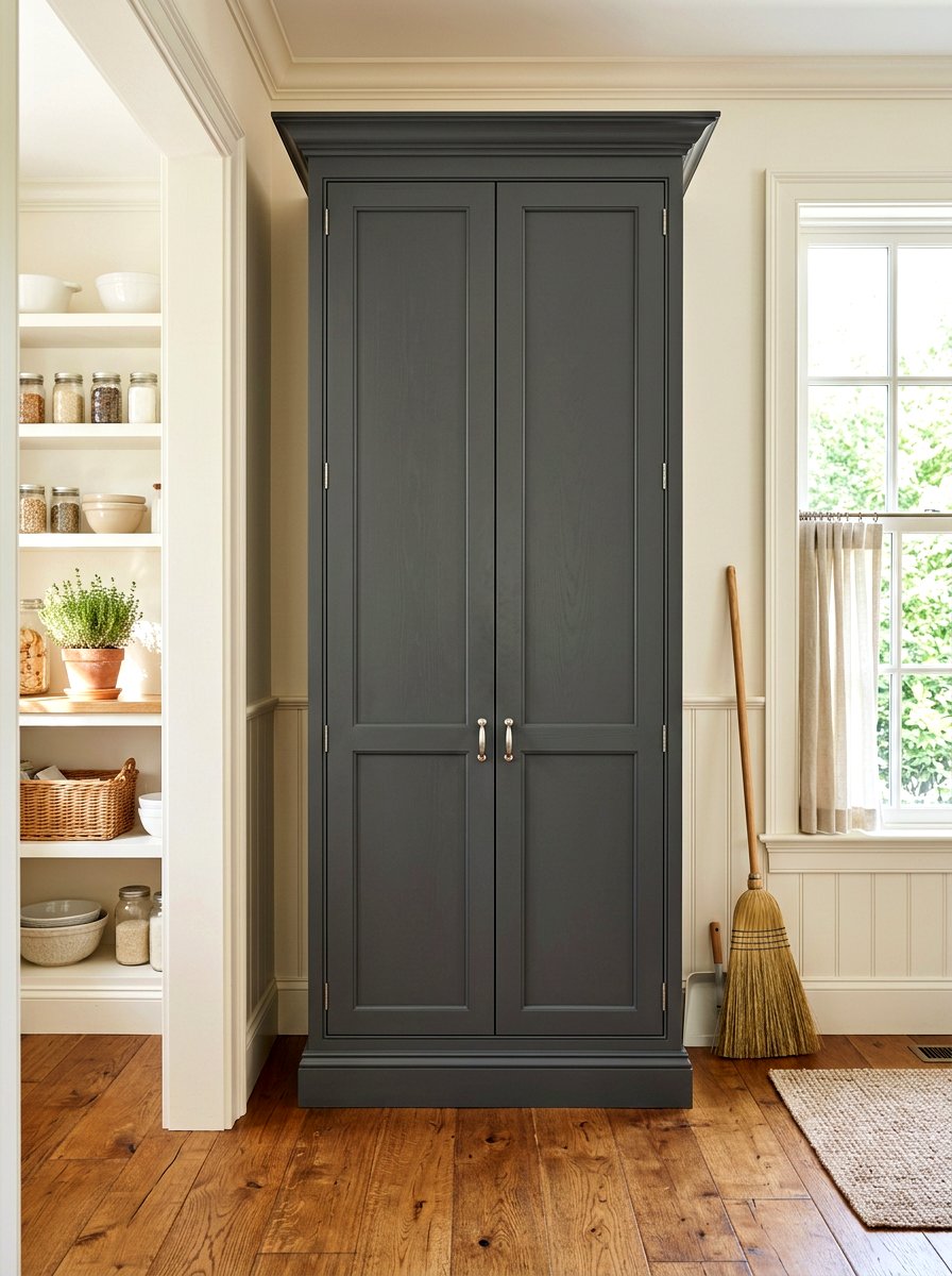 Shaker Style Tall Broom Cabinet - 30 tall broom cabinet ideas