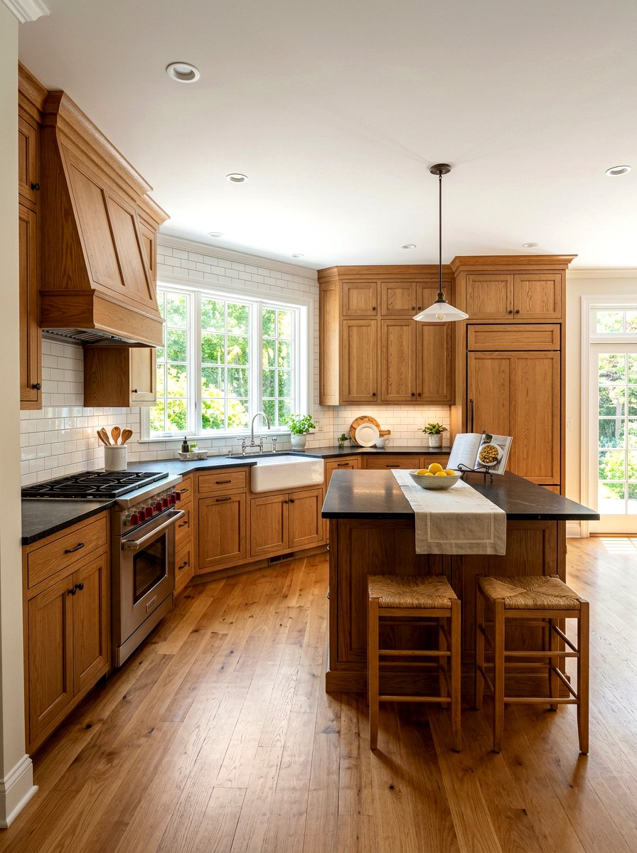 Shaker Style Wood Kitchen Cabinets - 30 warm wood kitchen cabinets ideas