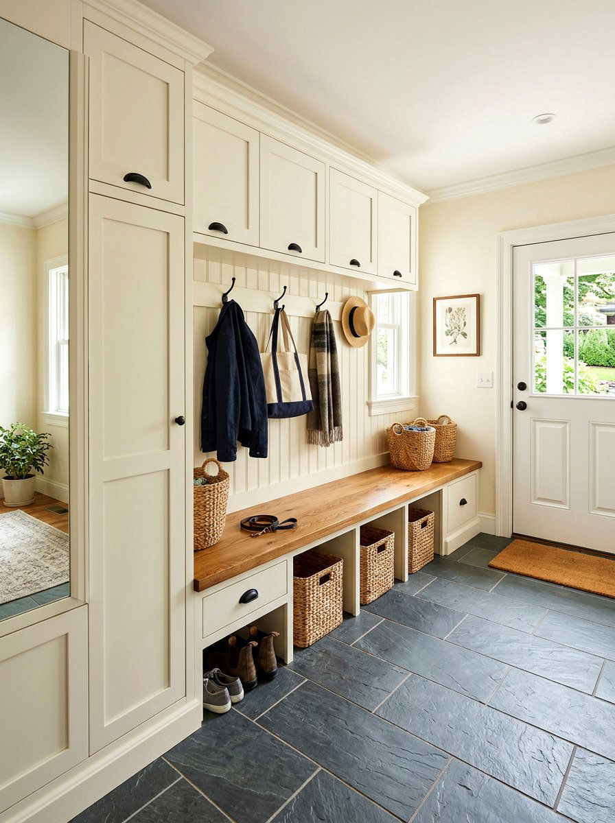 Shaker style mudroom cabinets - 30 mudroom laundry room ideas