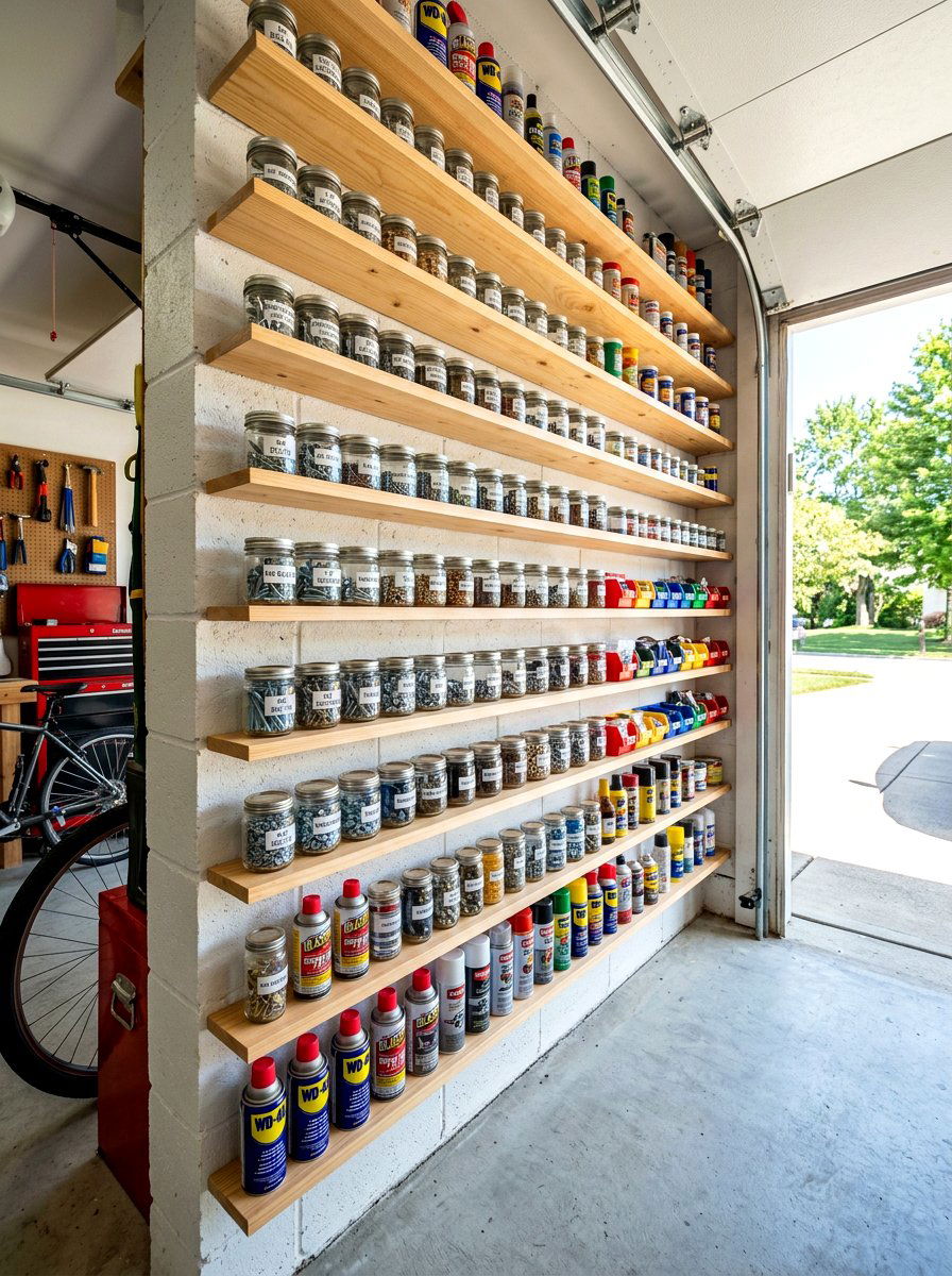 Shallow Depth Garage Shelves - 30 garage shelving ideas