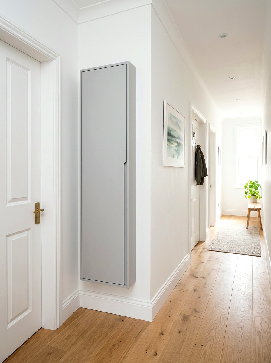 Shallow Wall Mounted Broom Cabinet - 30 tall broom cabinet ideas