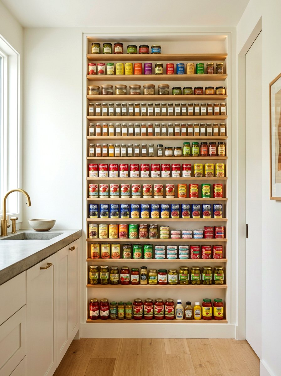 Shallow Wall Pantry - 30 kitchen pantry ideas