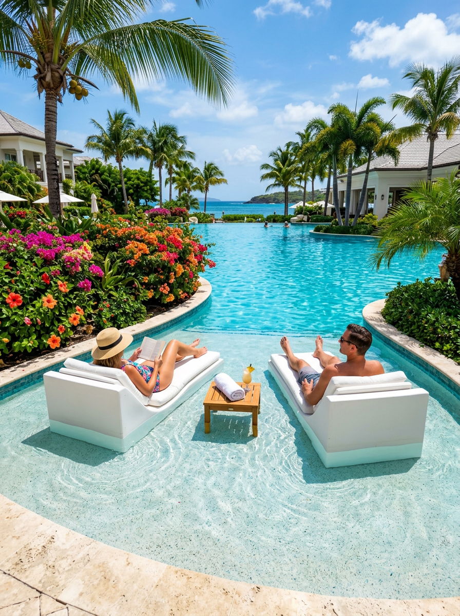 Shallow Water Tanning Ledge Setup - 30 pool ledge lounger ideas