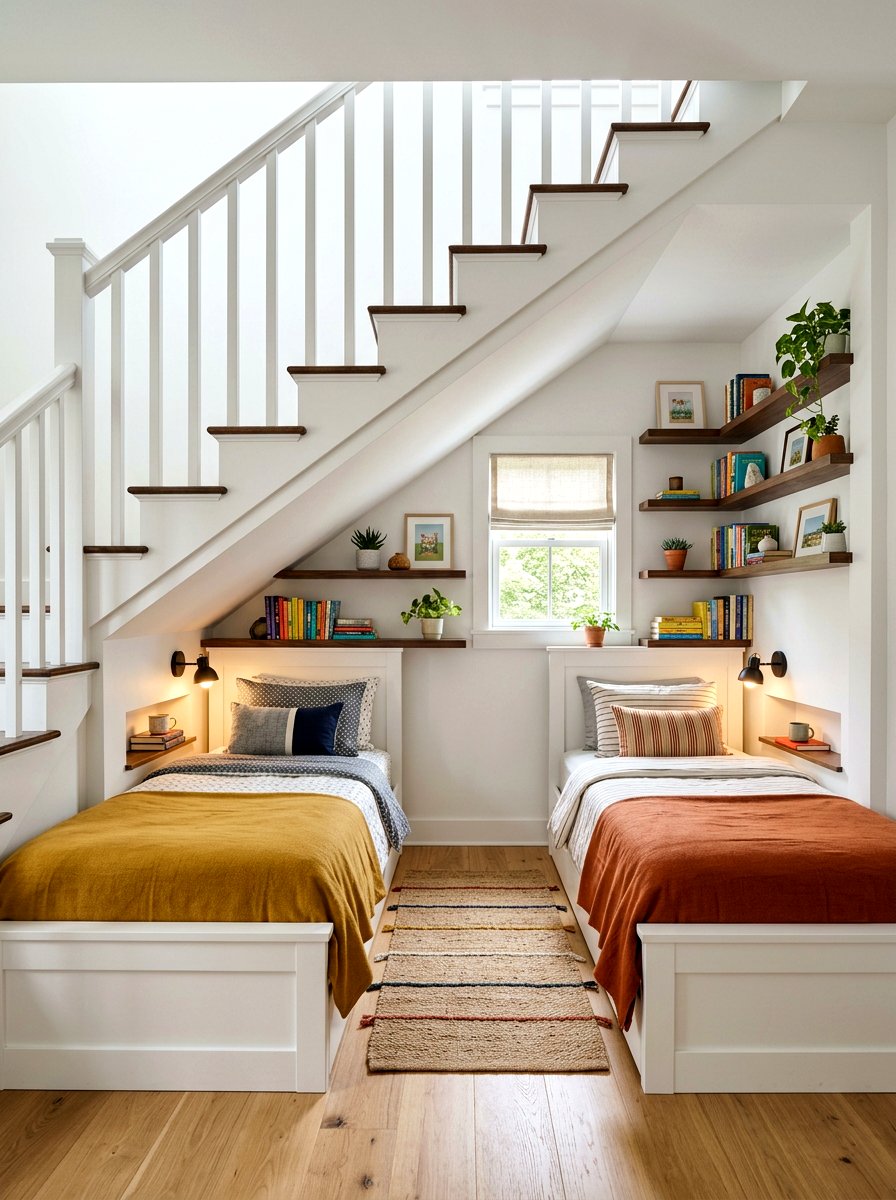 Shared Bedroom Under Stairs - 30 shared sibling room ideas