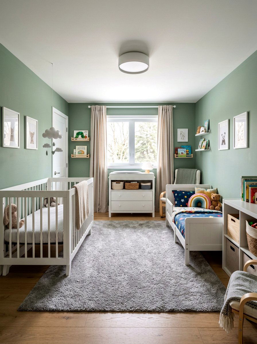 Shared Nursery And Toddler Room - 30 shared sibling room ideas