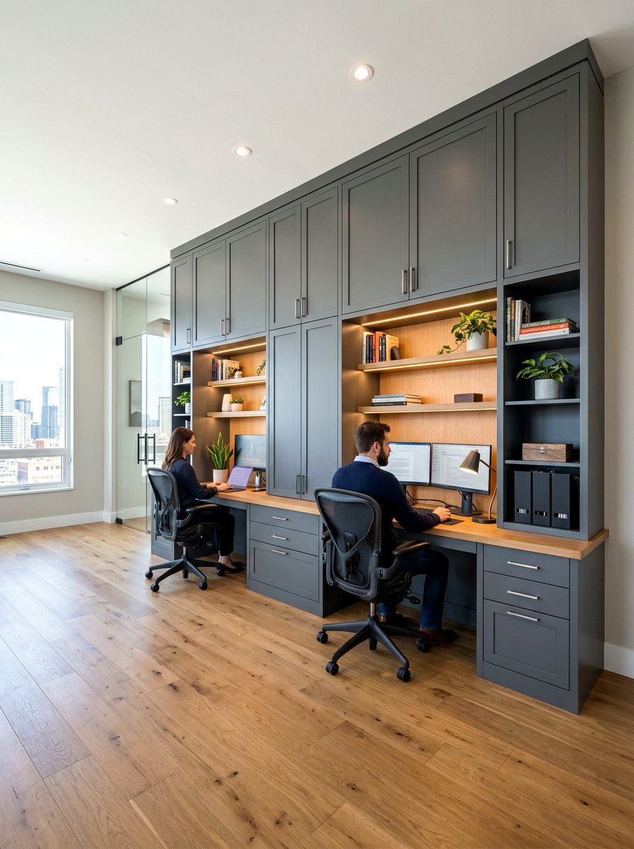 Shared Office Built In Cabinets - 30 shared office ideas