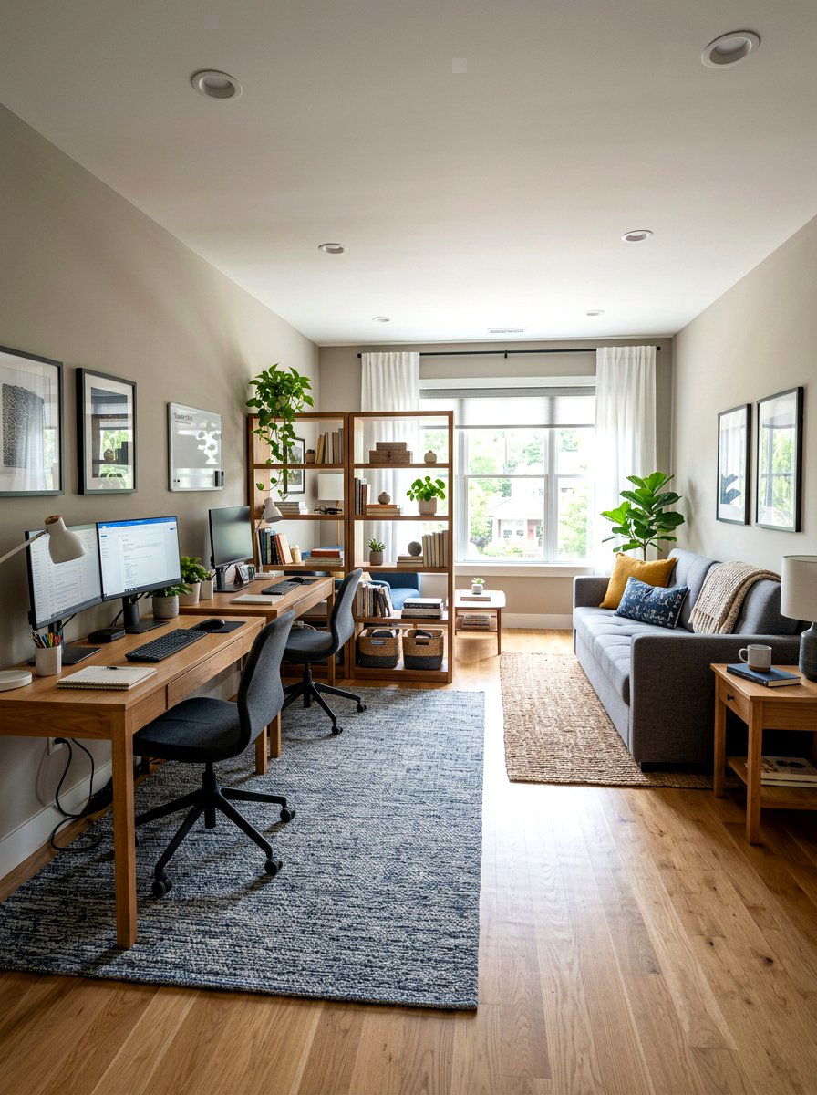 Shared Office Guest Room Combo - 30 shared office ideas