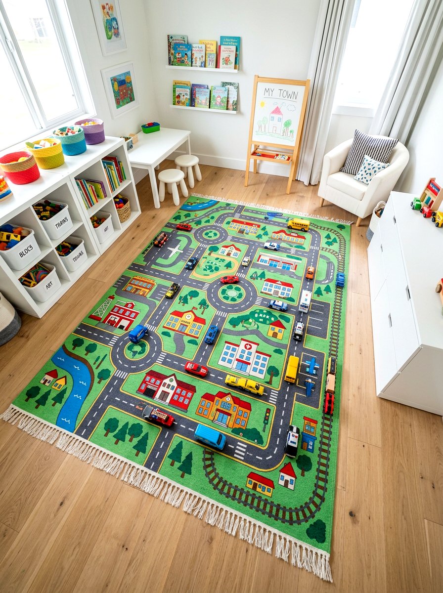Shared Playroom Rugs - 30 children shared playroom ideas