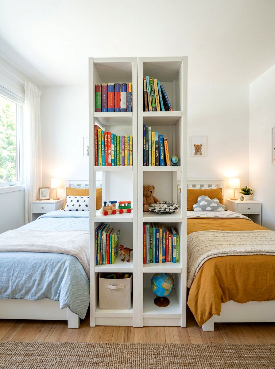 Shared Room Divider - 30 girls shared bedroom ideas