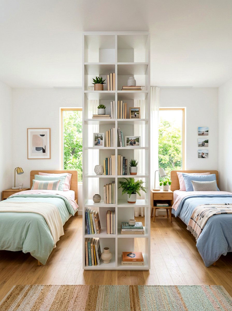 Shared Room With Divider - 30 shared sibling room ideas