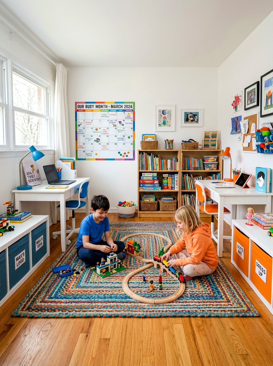 Shared Sibling Playroom - 30 playroom ideas
