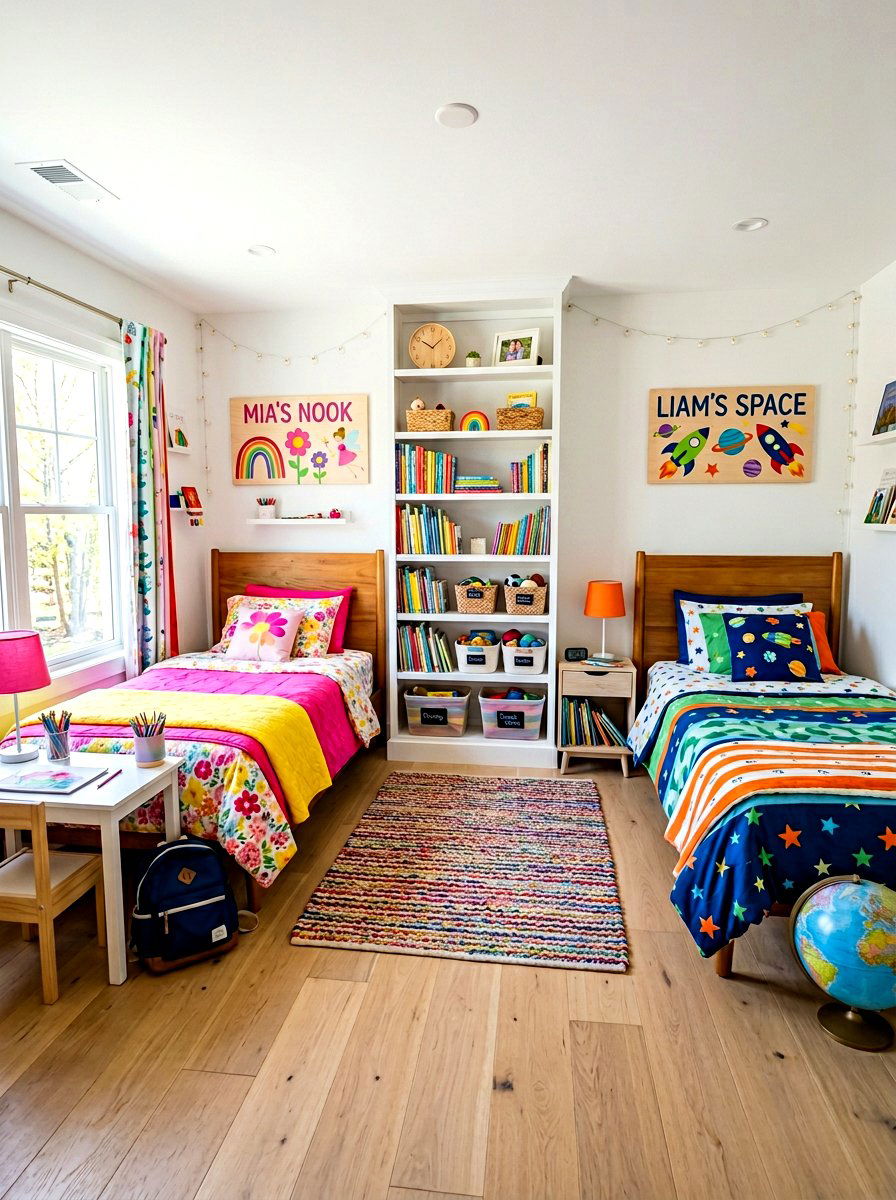 Shared Siblings Kids Room - 30 kids room ideas