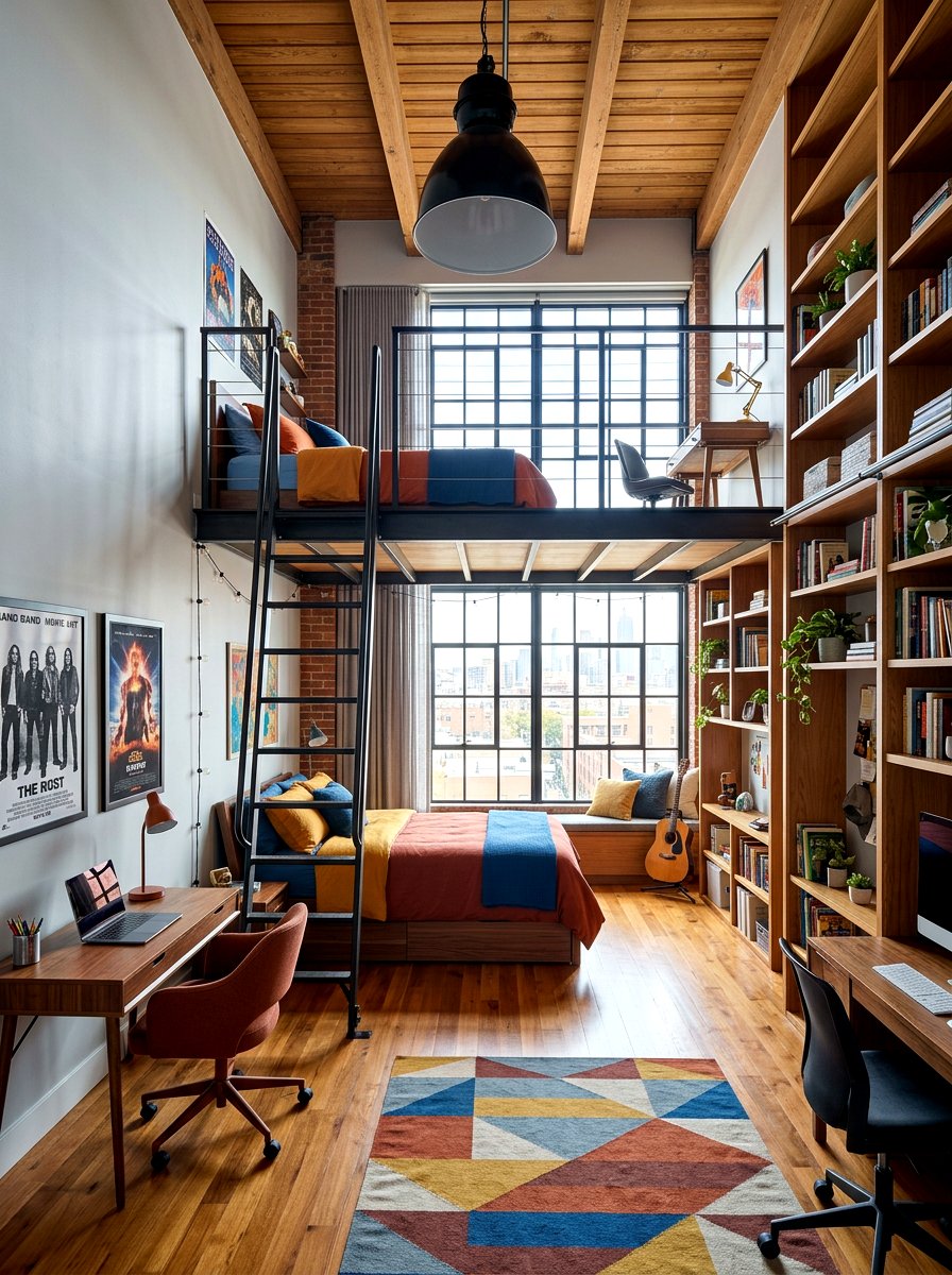 Shared Teen Bedroom High Ceilings - 30 shared teen bedroom ideas