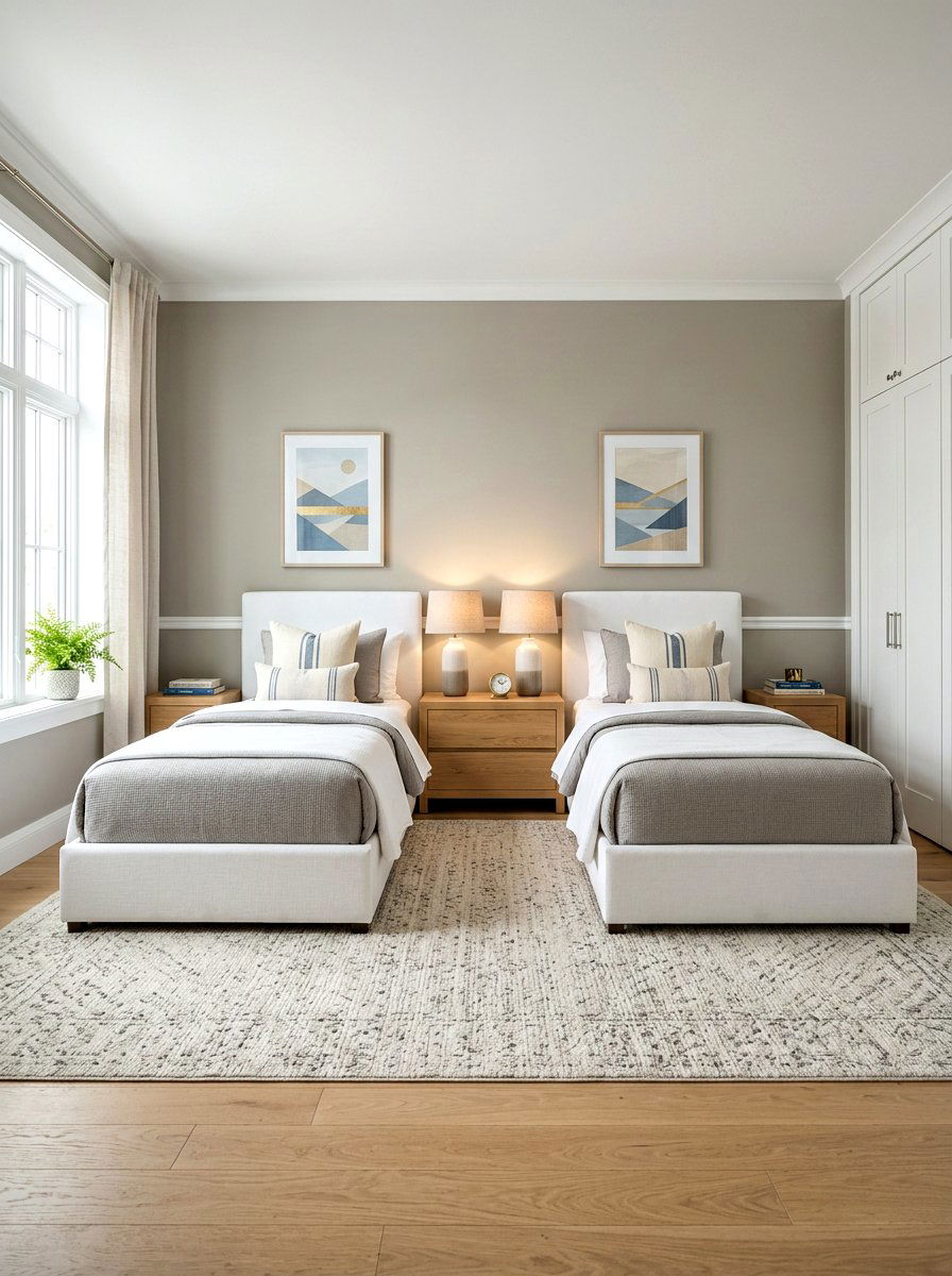 Shared Teen Bedroom Twin Bed Symmetry - 30 shared teen bedroom ideas