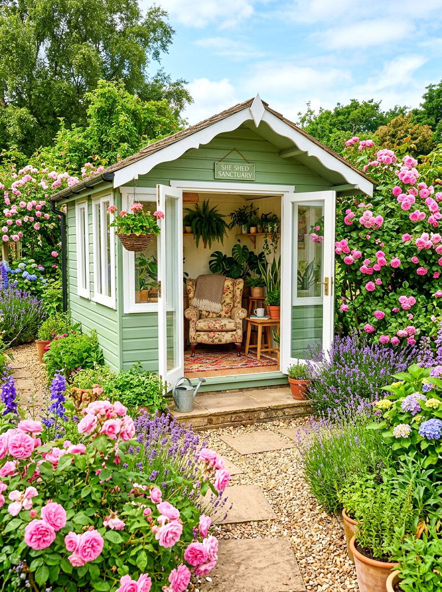 She shed sanctuary - 30 weekend garden retreat ideas
