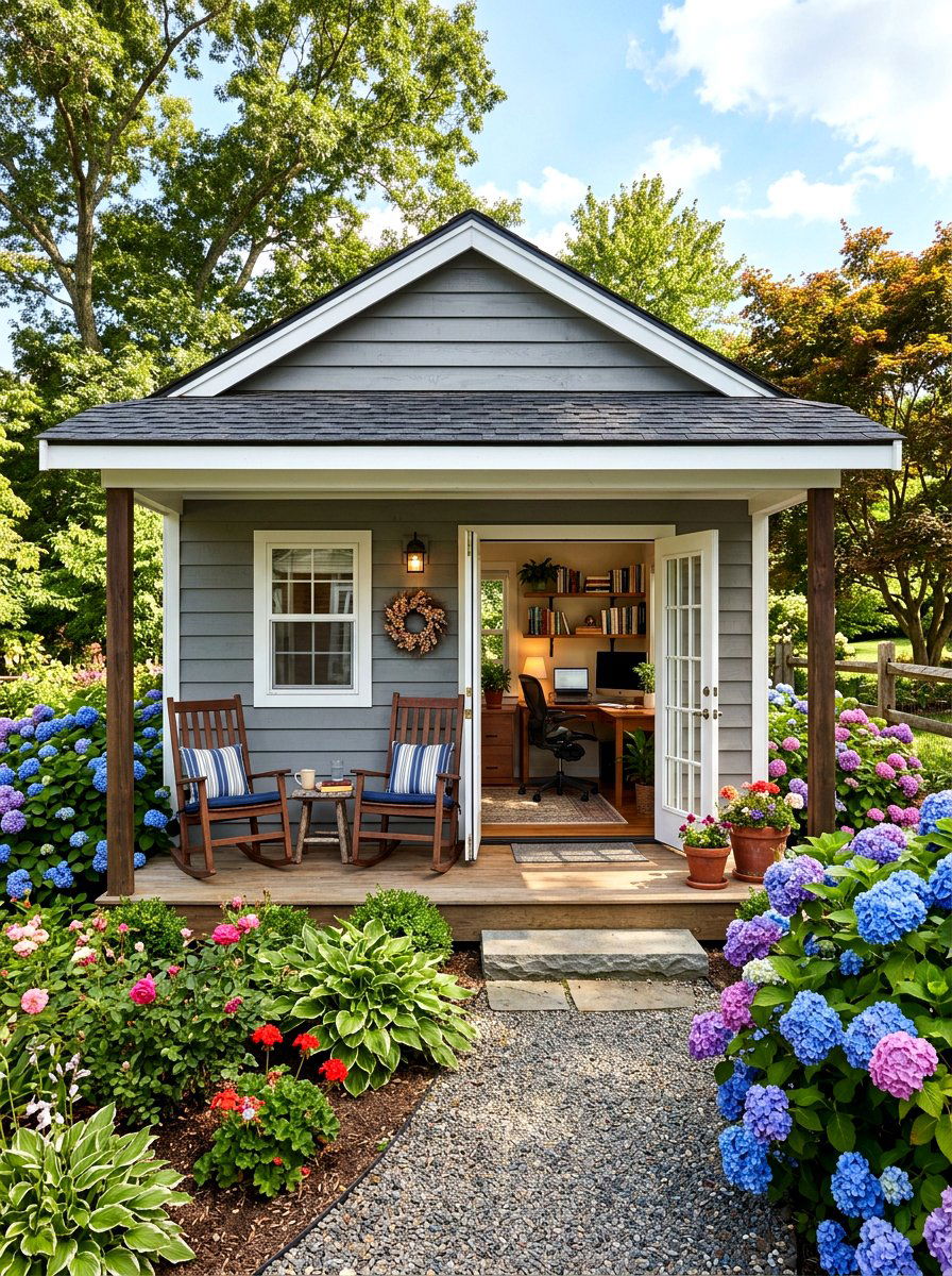 Shed With Porch - 30 office shed ideas