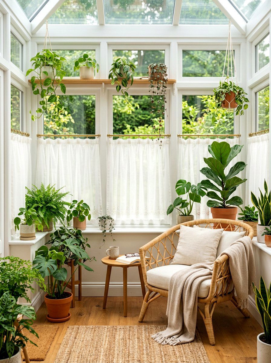 Sheer Cafe Curtains For Sunroom - 30 porch with cafe curtains ideas
