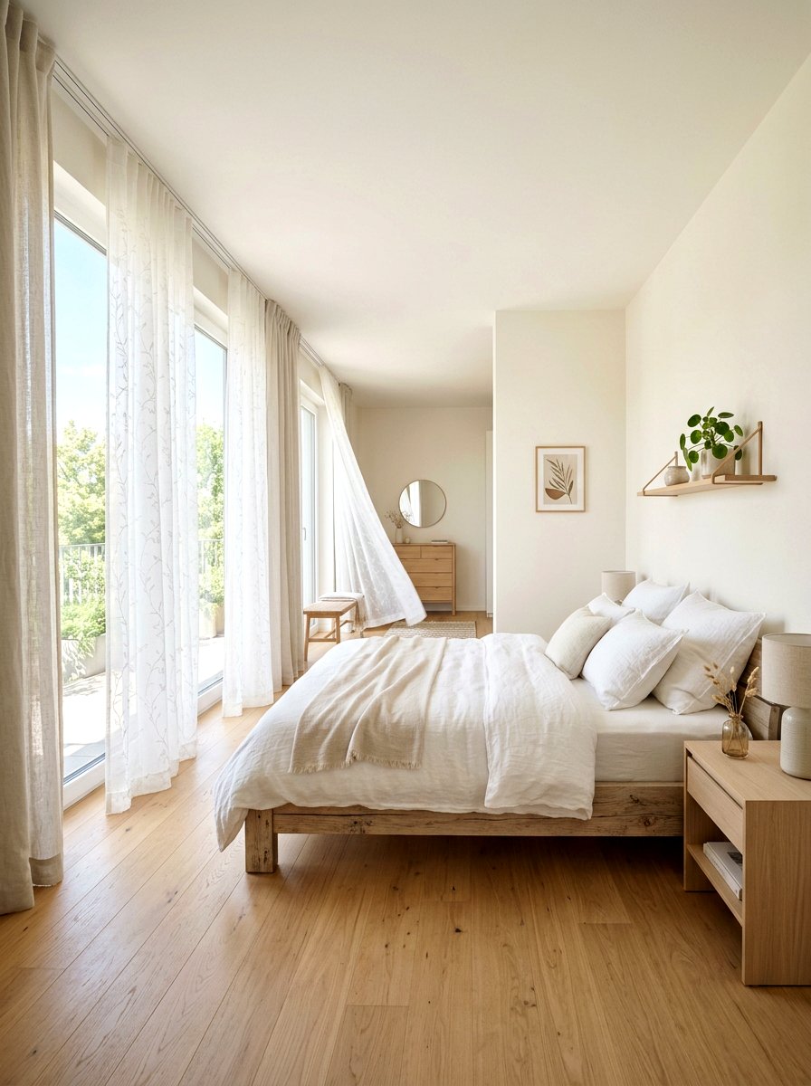 Sheer Curtains - 30 spring bedroom refresh ideas