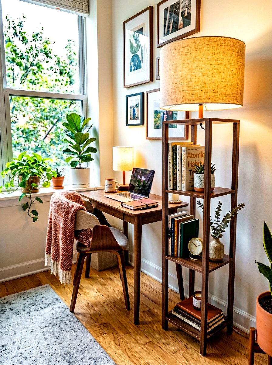 Shelf Floor Lamp - 30 office floor lamp ideas