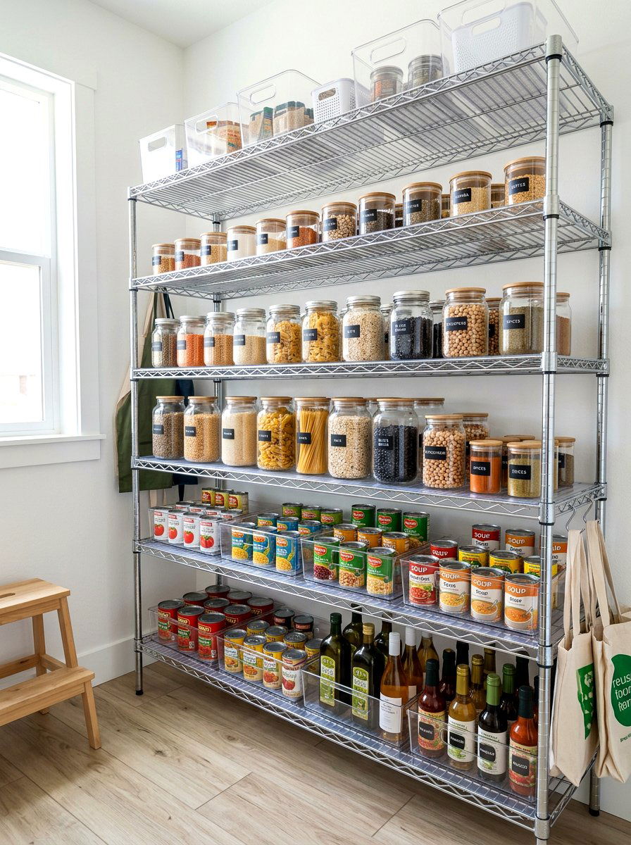 Shelf Liners For Wire Shelving - 30 pantry reset ideas