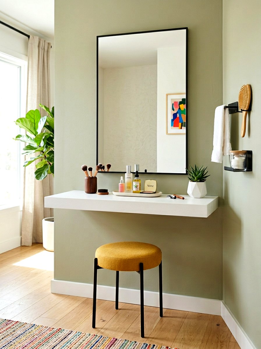 Shelf Vanity Nook - 30 vanity nook ideas