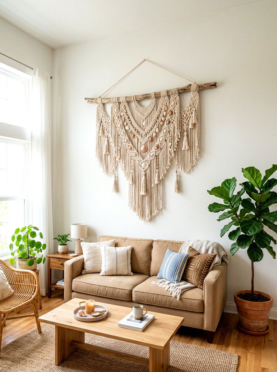 Shell Macrame Art - 30 shell decor ideas
