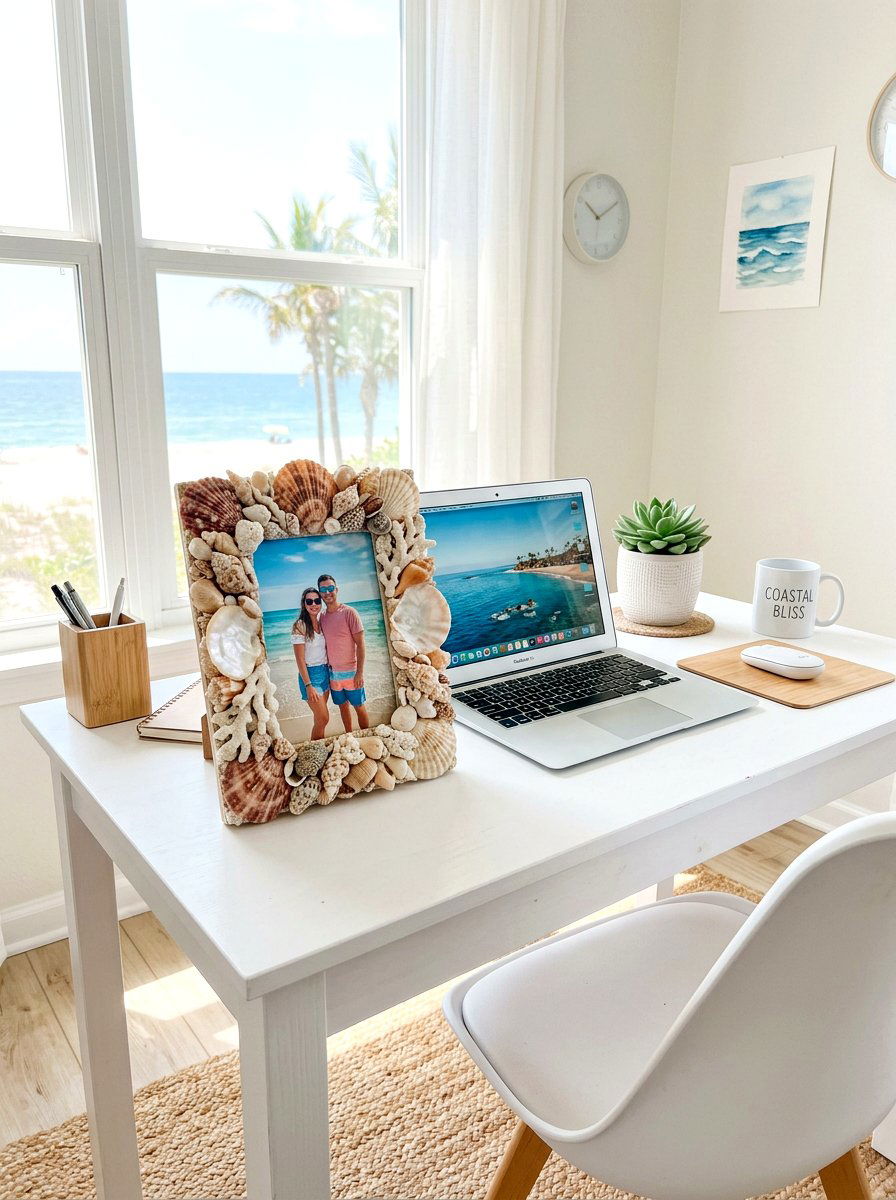 Shell Picture Frame - 30 shell decor ideas