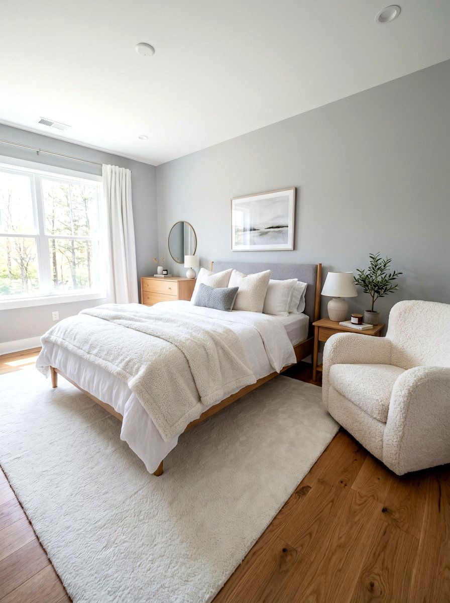 Sherpa Soft Bedroom - 30 cozy winter bedroom ideas