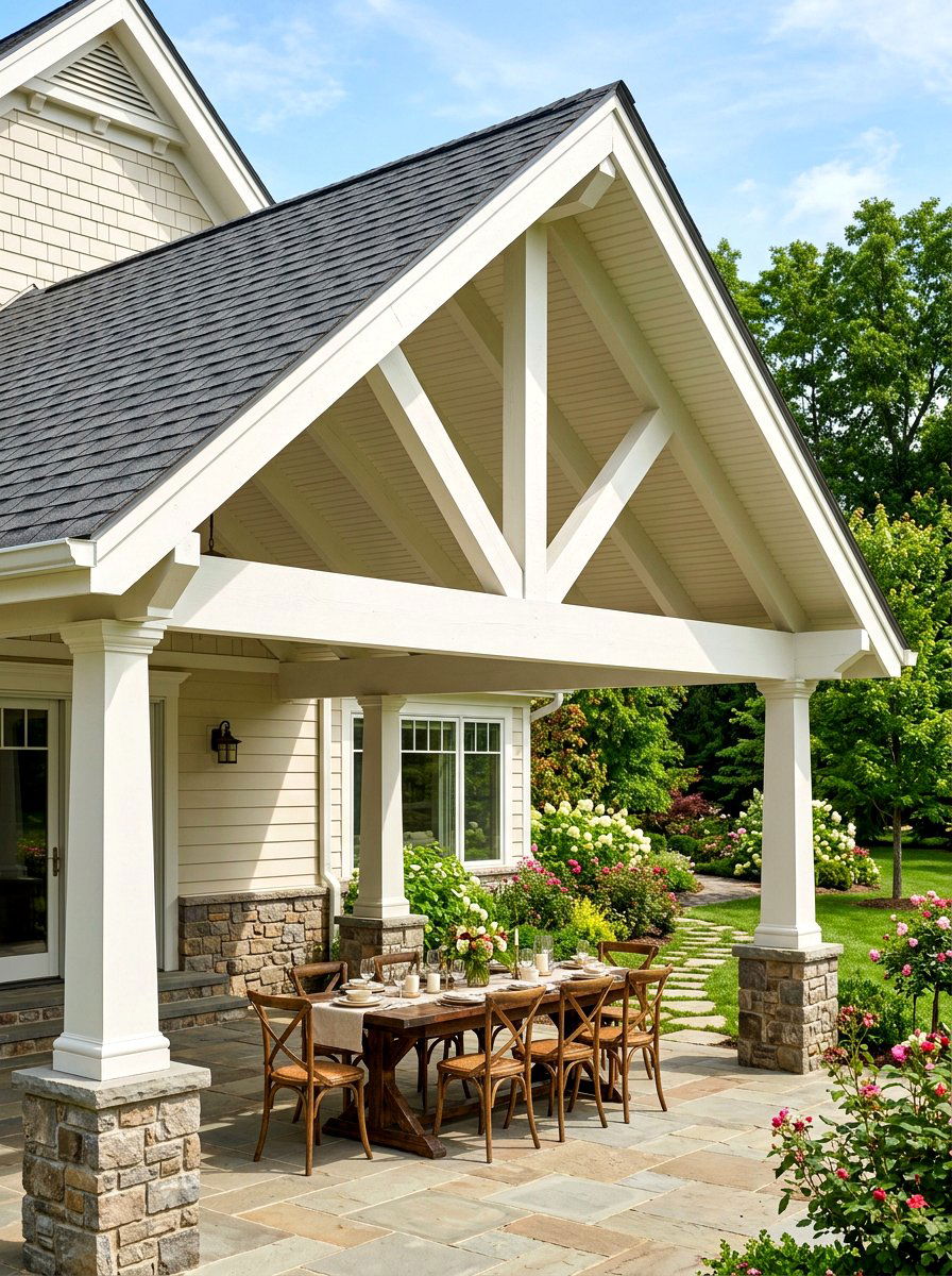 Shingle Roof Patio - 30 attached patio cover ideas