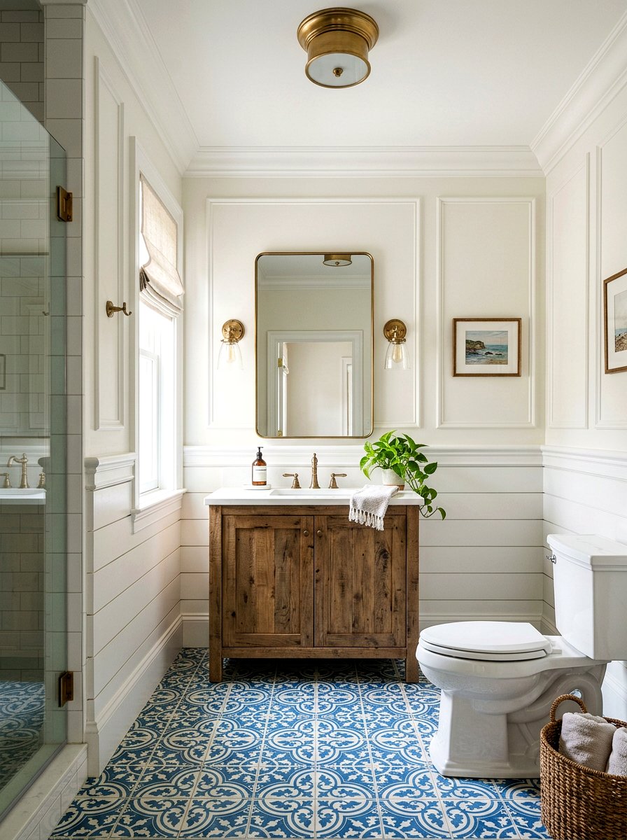 Shiplap And Molding Bathroom - 30 panel molding bathroom ideas
