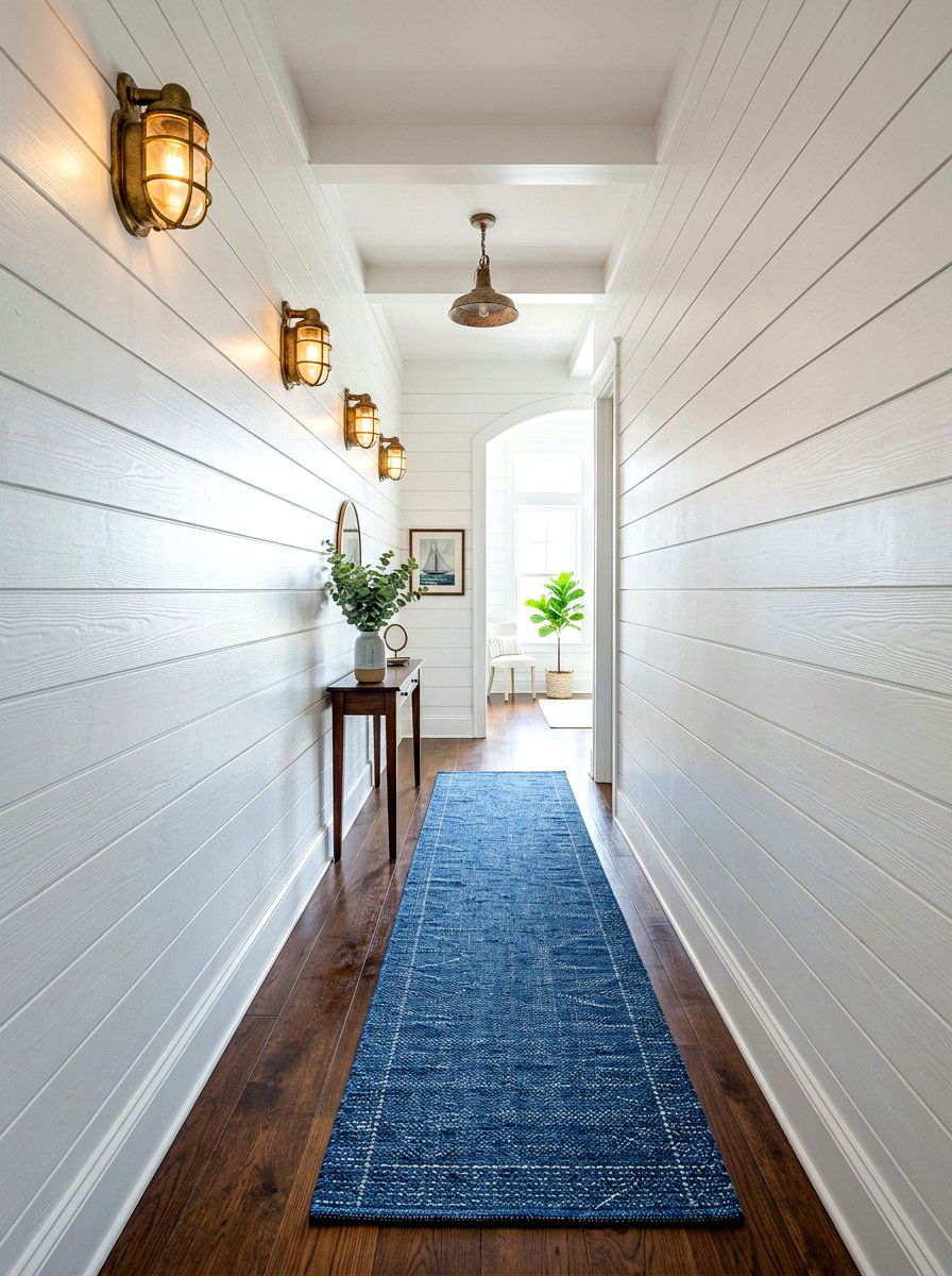 Shiplap Hallway Walls - 30 narrow hallway ideas